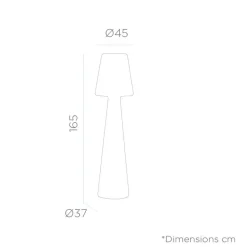 Discount Newgarden LED Stehlampe Outdoor Akku Dimmer 165 cm IP65 Farbwechsel RGBW