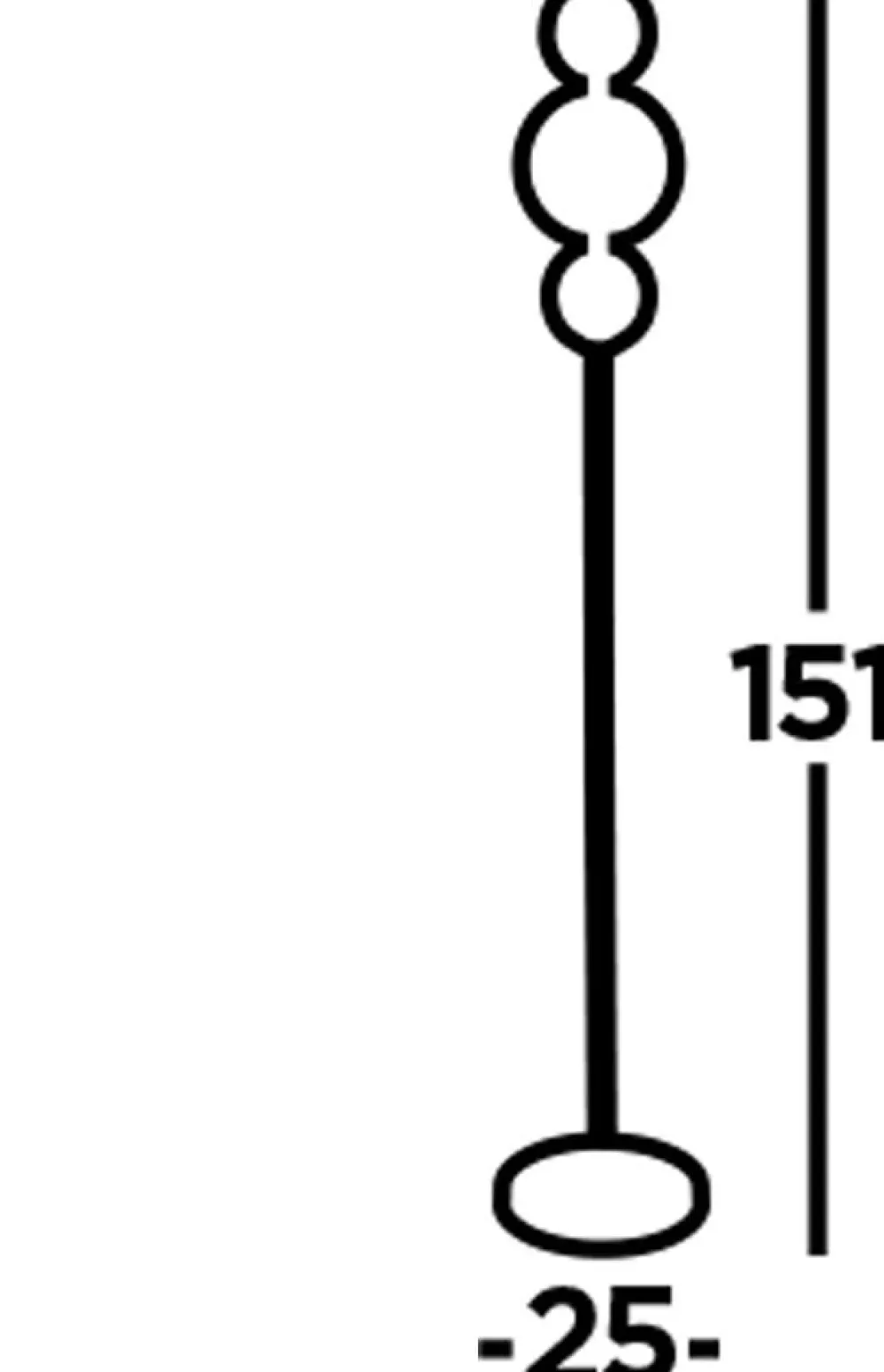 Searchlight LED Stehleuchte 3000 K 151 cm Glas Metall Chrom Weiß* Glaslampen|Kugellampen