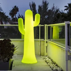 Newgarden LED Stehleuchte außen 139 cm IP65 6000K Grün Kaktus mit Kabel* Metall Lampen|Wegeleuchten