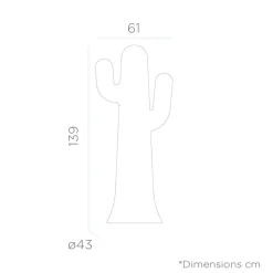 Newgarden LED Stehleuchte außen 139 cm IP65 6000K Grün Kaktus mit Kabel* Metall Lampen|Wegeleuchten