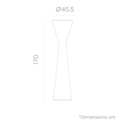 Clearance Newgarden LED Stehleuchte außen Akku Dimmer Farbwechsel 170 cm IP65