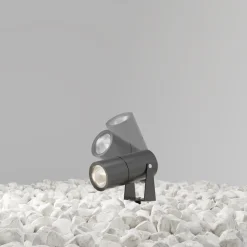 Maytoni LED Stehleuchte außen mit Erdspieß Glas Aluminium IP65* Moderne Außenleuchten|Wegeleuchten