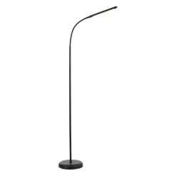 Just Light LED Stehleuchte Metall Schwarz Touch 125 cm verstellbar* Wohnzimmerlampen|Metall Lampen