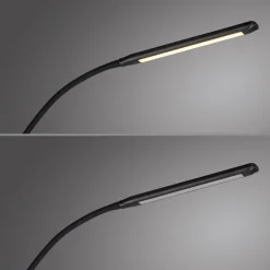 Just Light LED Stehleuchte Metall Schwarz Touch 125 cm verstellbar* Wohnzimmerlampen|Metall Lampen