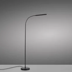 Just Light LED Stehleuchte Metall Schwarz Touch 125 cm verstellbar* Wohnzimmerlampen|Metall Lampen