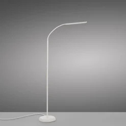 Just Light LED Stehleuchte Metall Weiß Touch 125 cm verstellbar* Wohnzimmerlampen|Metall Lampen