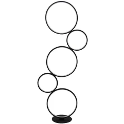 Searchlight LED Stehleuchte mit Dimmer 116 cm Schwarz Weiß 3000 K