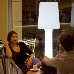 Newgarden LED Stehleuchte Outdoor Kabel Stecker 165 cm IP65 6000 K Weiß* Metall Lampen|Wegeleuchten