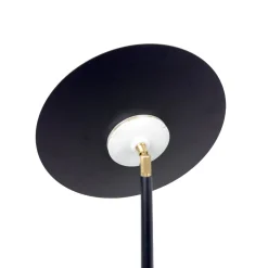 New Giovanni Battista LED Stehleuchte Wohnzimmer 145 cm Eisen Messing massiv