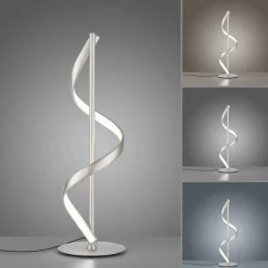 Paul Neuhaus LED Tischlampe dimmbar 50 cm Fernbedienung 10 W Silber