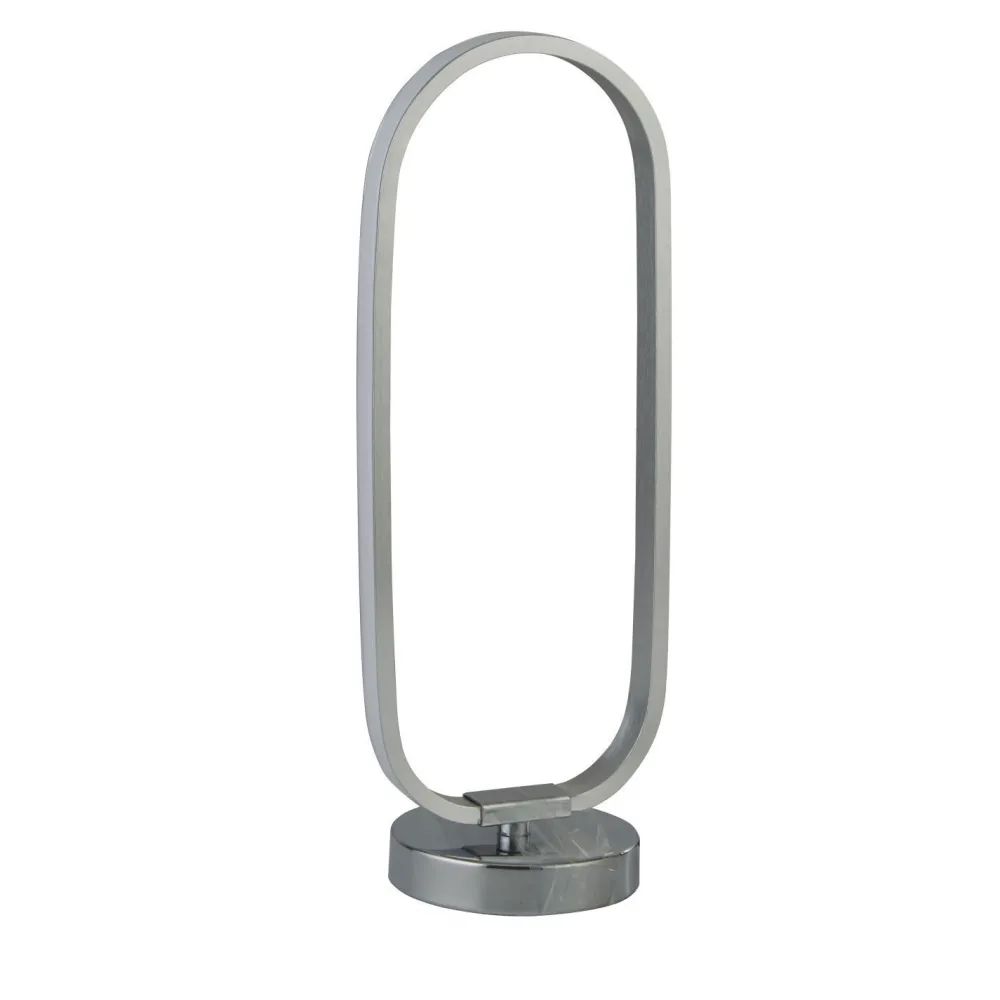 Sale Searchlight LED Tischlampe in Chrom 33 cm 3000 K warmweißes Licht