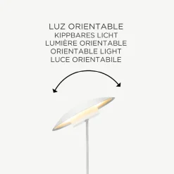 Newgarden LED Tischlampe kabellos Akku Touch H: 40 cm IP44 Weiß