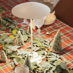 Newgarden LED Tischlampe kabellos Akku Touch H: 40 cm IP44 Weiß