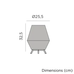 Newgarden LED Tischlampe kabellos Akku IP54 Dimmer Fernbedienung 32,5cm* Metall Lampen|Moderne Außenleuchten