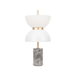 Maytoni LED Tischlampe Metall Glas 46 cm hoch rund 500 lm MARIA
