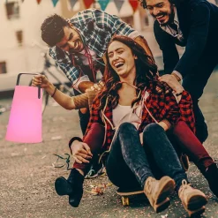 Newgarden LED Tischlampe mit Lautsprecher Dimmer Farbwechsel* Metall Lampen|Led Außenleuchten