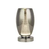 Searchlight LED Tischlampe Rauchglas H: 20,5 cm Ø 11,5 cm 3000 K