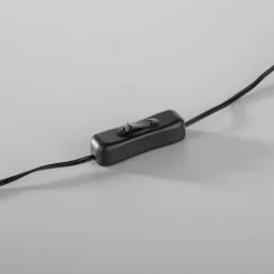 Just Light LED Tischlampe Schwarz Metall Ring H:25,5 cm 1290 lm* Wohnzimmerlampen|Schlafzimmer Lampen