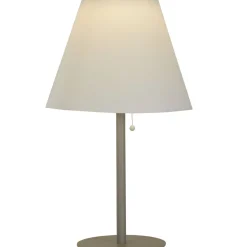 Searchlight LED Tischlampe Solar außen IP44 68 cm in Silber Weiß 3000 K* Solarleuchten|Led Außenleuchten