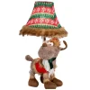 Happy Lamps LED Tischlampe Weihnachten Rentier 51 cm Beige Rot Grün*Kinder Wohnzimmerlampen|Kinderzimmerlampen