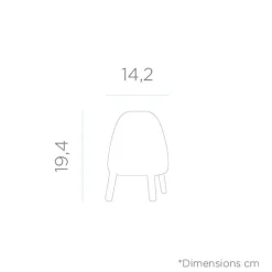 Clearance Newgarden LED Tischleuchte Akku Touch Dimmer IP43 19,4 cm tragbar