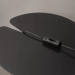 New Maytoni LED Tischleuchte Aluminium Rauchglas D: 20 cm 27,2 cm