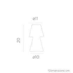 Hot Newgarden LED Tischleuchte außen kabellos Dimmer Farbwechsel 20 cm IP43