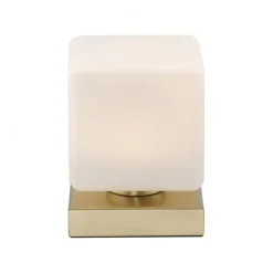 Paul Neuhaus LED Tischleuchte Glas 16 cm 580 lm dimmbar in Messing* Led Lampen|Schlafzimmer Lampen