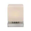 Paul Neuhaus LED Tischleuchte Glas 16 cm 5 W 580 lm dimmbar in Stahl* Wohnzimmerlampen|Schlafzimmer Lampen