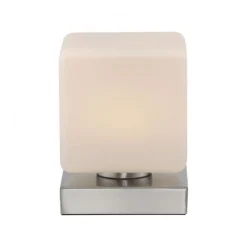 Paul Neuhaus LED Tischleuchte Glas 16 cm 5 W 580 lm dimmbar in Stahl* Wohnzimmerlampen|Schlafzimmer Lampen