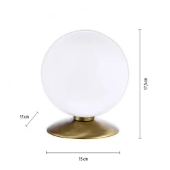 Paul Neuhaus LED Tischleuchte in Altmessing Glaskugel 3 W dimmbar* Wohnzimmerlampen|Schlafzimmer Lampen