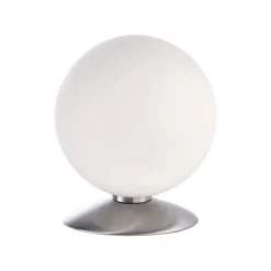Discount Paul Neuhaus LED Tischleuchte in Stahl Glaskugel 3 W 3000 K dimmbar