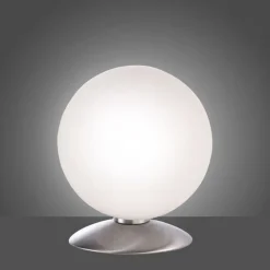 Discount Paul Neuhaus LED Tischleuchte in Stahl Glaskugel 3 W 3000 K dimmbar