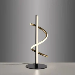 Discount Just Light LED Tischleuchte Metall 3000 K 2100 lm Schwarz Messing