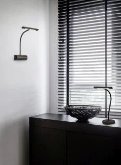 Clearance Trio Reality LED Tischleuchte Schwarz Touch Dimmer Metall 4 W 35 cm