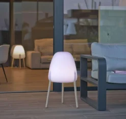 Outlet Newgarden LED Tischleuchte Solar IP65 70 cm Dimmer Farbwechsel kabellos