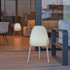 Outlet Newgarden LED Tischleuchte Solar IP65 70 cm Dimmer Farbwechsel kabellos