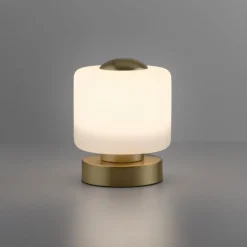 Paul Neuhaus LED Tischleuchte Touch dimmbar 15 cm 3000 K in Messing* Wohnzimmerlampen|Metall Lampen