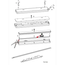 Steinhauer LED Unterbauleuchte Weiß L:58 cm mit Schalter dimmbar* Deckenleuchten|Led Lampen