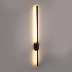 TK Lighting LED Wandlampe 108 cm hoch indirekt 3000 K 2524 lm Schwarz* Led Lampen|Wandleuchten