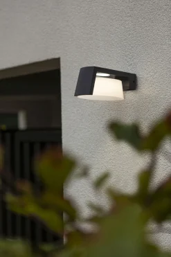 Best Eco-Light LED Wandlampe Aluminium Anthrazit B:16 cm IP44 1000 lm