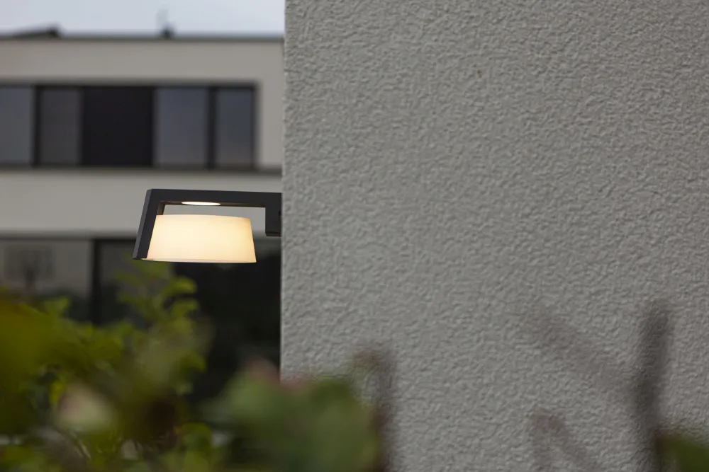 Best Eco-Light LED Wandlampe Aluminium Anthrazit B:16 cm IP44 1000 lm