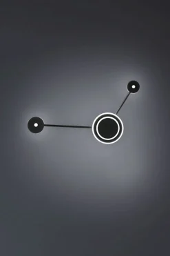 Best Eco-Light LED Wandlampe Aluminium dimmbar H:44 cm 3000 K Schwarz