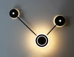 Best Eco-Light LED Wandlampe Aluminium dimmbar H:44 cm 3000 K Schwarz