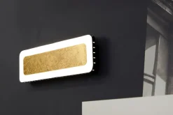 Online Eco-Light LED Wandlampe Aluminium Gold Schwarz 3000 K B:40 cm