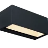 Eco-Light LED Wandlampe Aluminium Schwarz 3000 K IP54 Up Down* Metall Lampen|Led Außenleuchten
