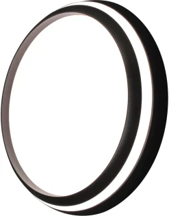 Best Eco-Light LED Wandlampe Aluminium Schwarz RGB Bluetooth Ø35 cm