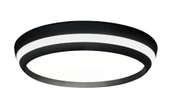 Best Eco-Light LED Wandlampe Aluminium Schwarz RGB Bluetooth Ø35 cm