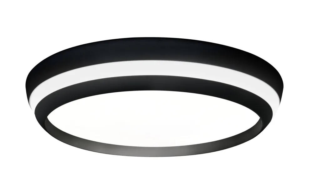 Best Eco-Light LED Wandlampe Aluminium Schwarz RGB Bluetooth Ø35 cm