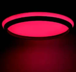 Best Eco-Light LED Wandlampe Aluminium Schwarz RGB Bluetooth Ø35 cm